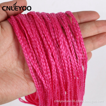 28 Inch Pink ZiZi Box Braid Crochet Hair Wholesale Micro Box Braids Crochet For Women